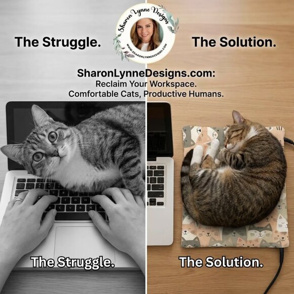 Cat Heating Pad - Warm Pet Bed Mat for Indoor Cats, Electric Heated Blanket - Picture 5 of 5